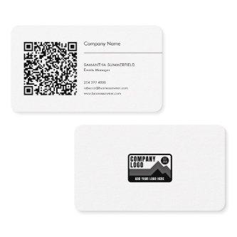 Simple QR Code and Company Logo
