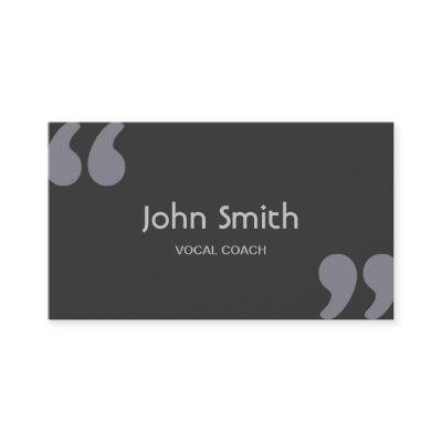 Simple Quotation Marks Vocal Coach