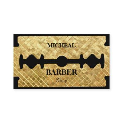 Simple Razor Gold Blade Barber