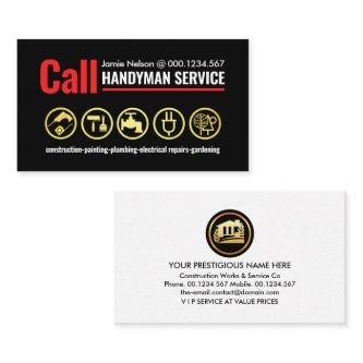 Simple Red Line Call Handyman