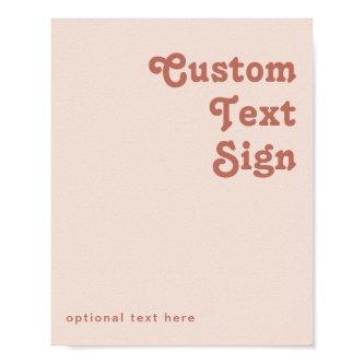 Simple Retro | Blush Pink Cards and Gifts Custom Poster