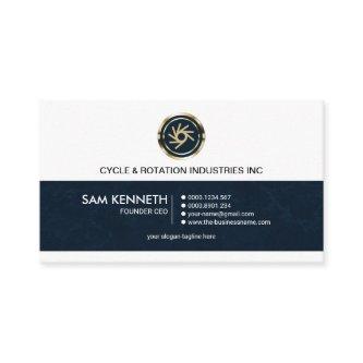 Simple Retro Professional Blue Grunge Founder CEO