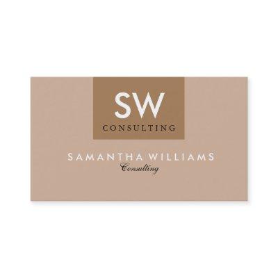 Simple Reversible Modern Brown & Tan