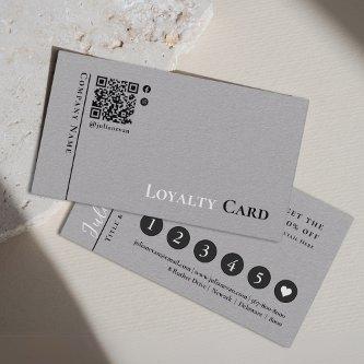 Simple Rustic Grey QR code Minimalistic