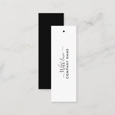 Simple Script - Black & White Gift Tags