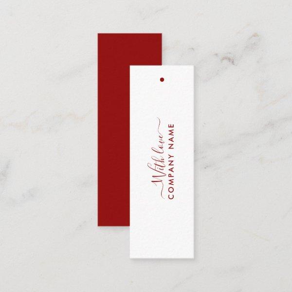 Simple Script - Red & White Gift Tags