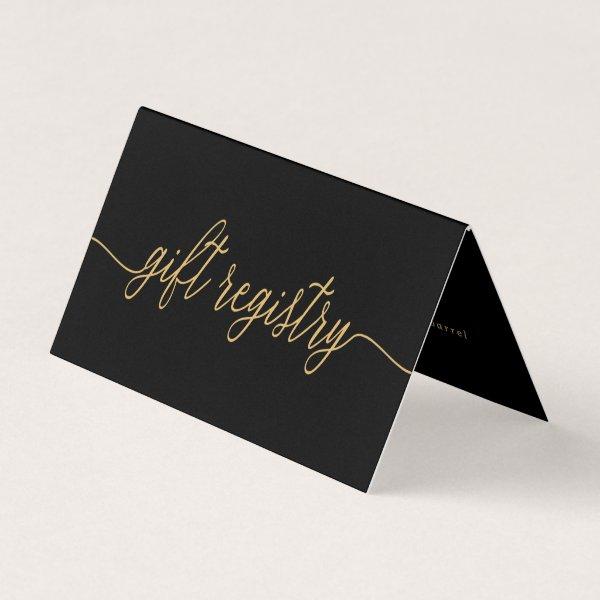 Simple Script With Photo Gift Registry Card
