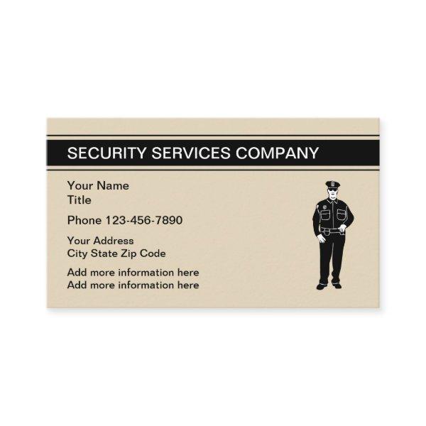 Simple Security Services