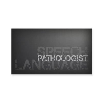 Simple Silver Speech-Language Pathologist Card