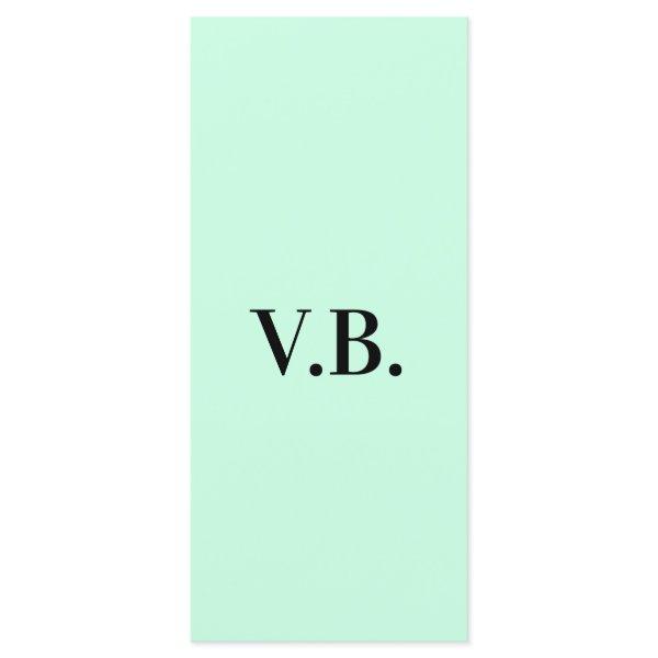 Simple solid color add name text monogram   menu