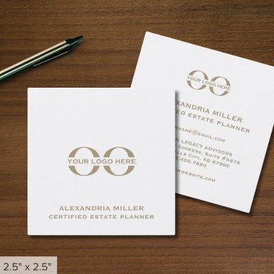 Simple Square  with Custom Logo