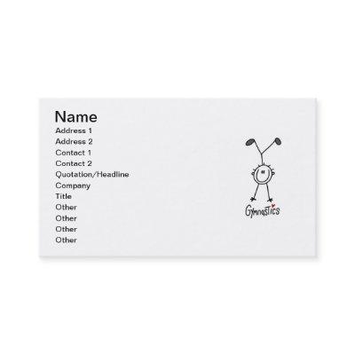 Simple Stick Figure Gymnast