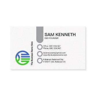 Simple Stylish Column Button CEO Founder