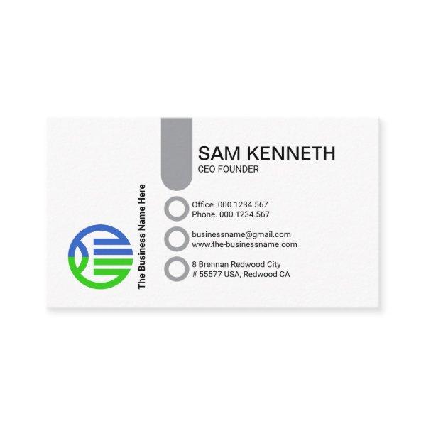 Simple Stylish Column Button CEO Founder