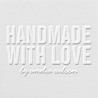 Simple Stylish Personalize Handmade with Love Embosser