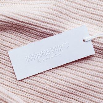 Simple Stylish Personalize Handmade with Love Embosser