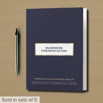 Simple Stylish Presentation Folder