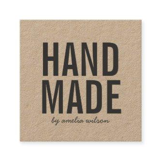 Simple Stylish Rustic Handmade Kraft Square