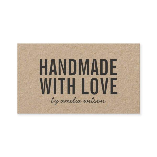 Simple Stylish Rustic Handmade with Love Kraft