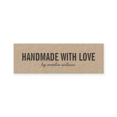 Simple Stylish Rustic Handmade with Love Kraft Mini