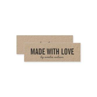 Simple Stylish Rustic Made with Love Kraft Mini