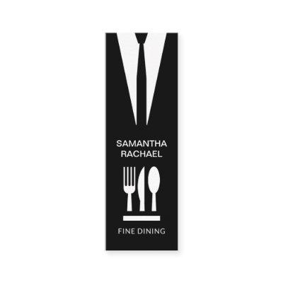 Simple Suit Tie Cutlery Set Fine Dining Mini