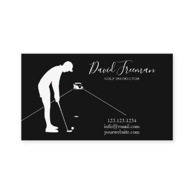 Simple Swing Silhouette Black Golf Instructor
