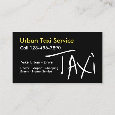 Simple Taxi Trendy Two Side Design