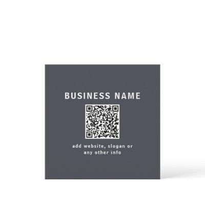 Simple Template for your QR code | Dark Grey