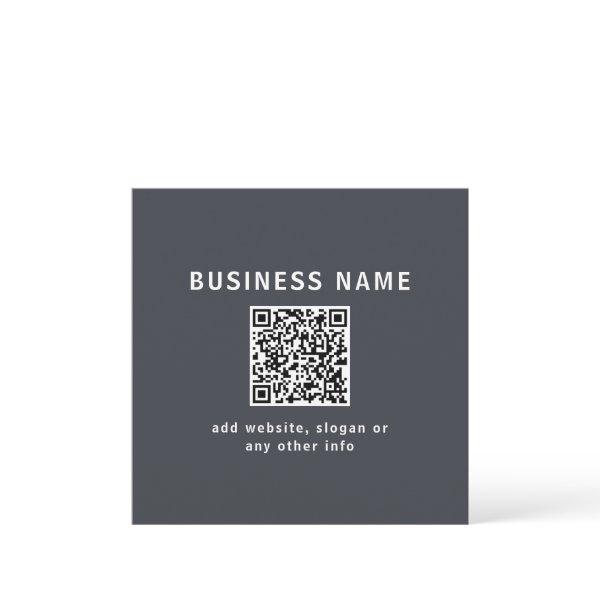 Simple Template for your QR code | Dark Grey