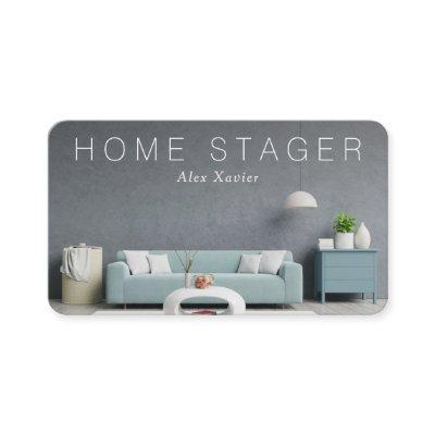 simple text house stager