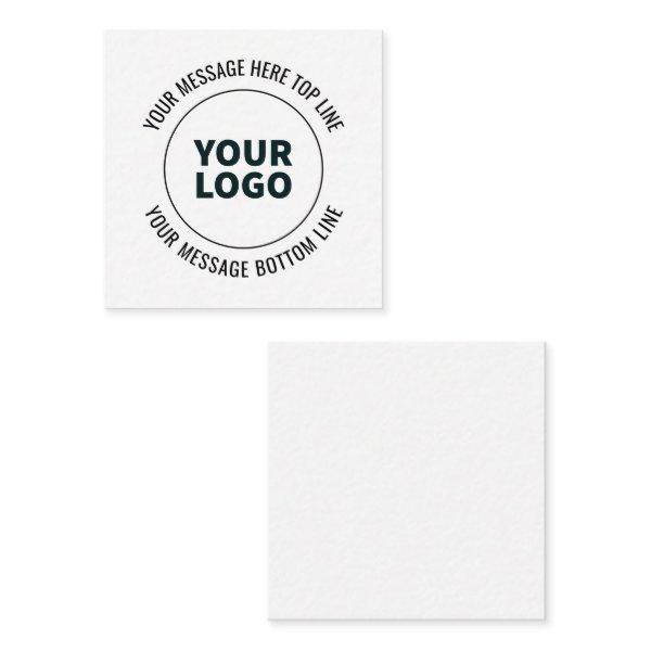 Simple to Replace with Your Logo or Image  Enclosure Card