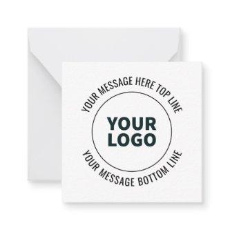 Simple to Replace with Your Logo or Image  Note Card
