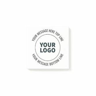 Simple to Replace with Your Logo or Image  Post-it Notes
