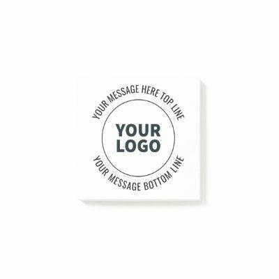 Simple to Replace with Your Logo or Image  Post-it Notes