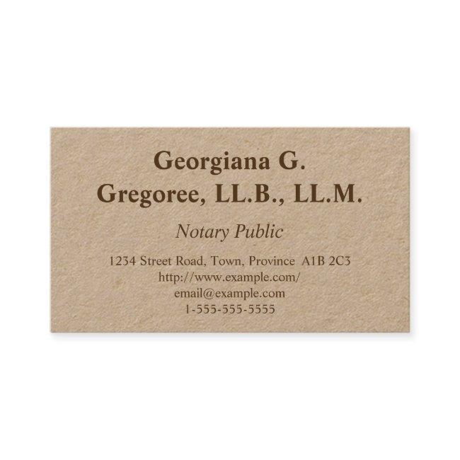 Simple & Traditional Notary Public