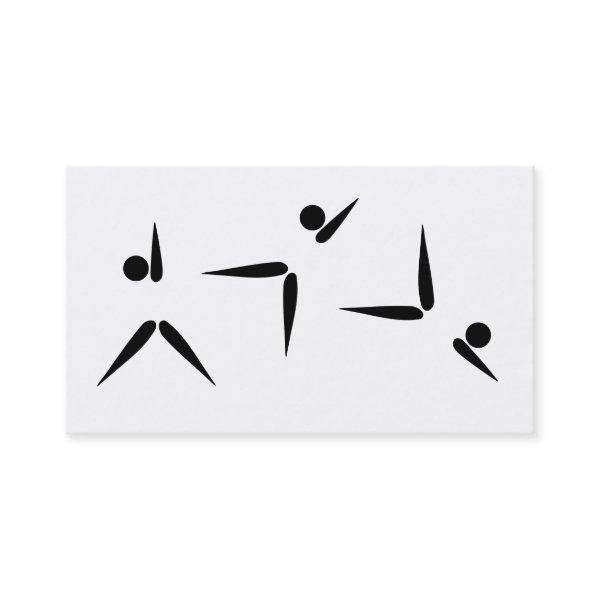 Simple Tumbler Gymnast Gymnastics Symbol