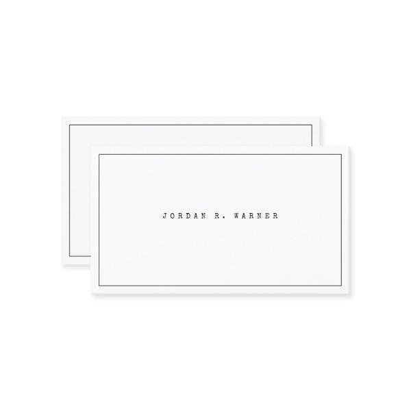 Simple Typewriter Clean Minimalist Modern Black