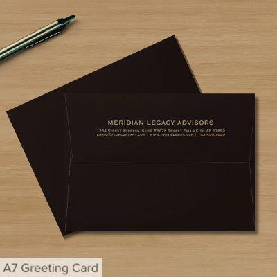 Simple Typographic Business Return Address Envelope