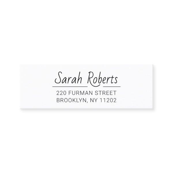 Simple Typography Address 03. Script Font . Mini