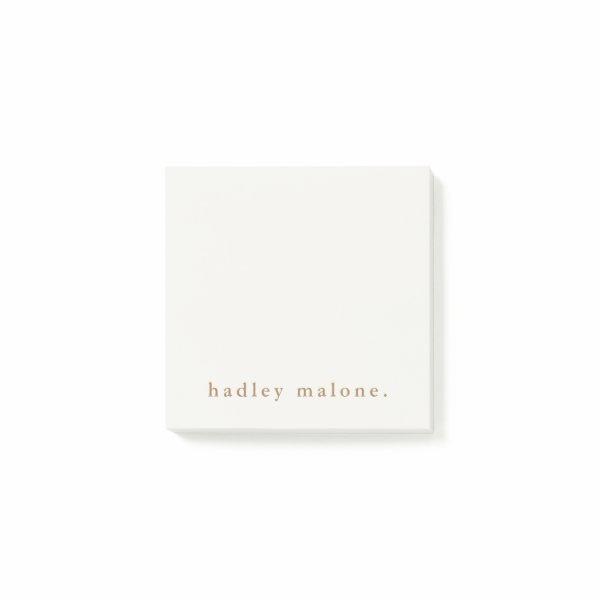 Simple Typography Boho  Post-it Notes
