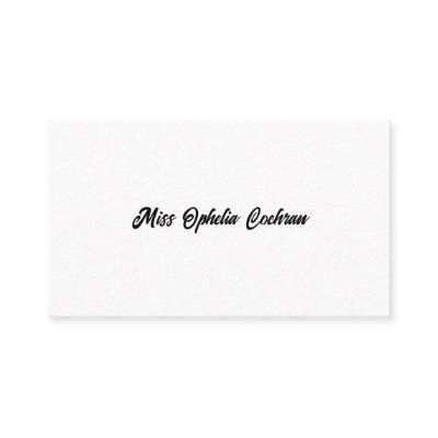 Simple Victorian Calling Cards