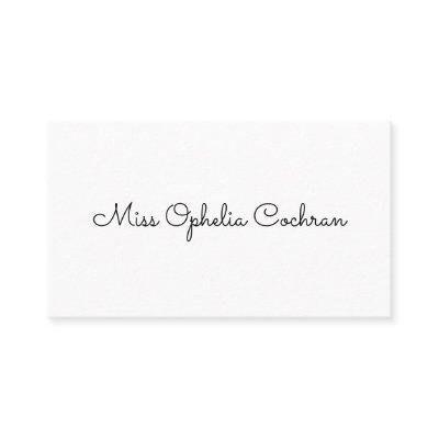 Simple Victorian Calling Cards