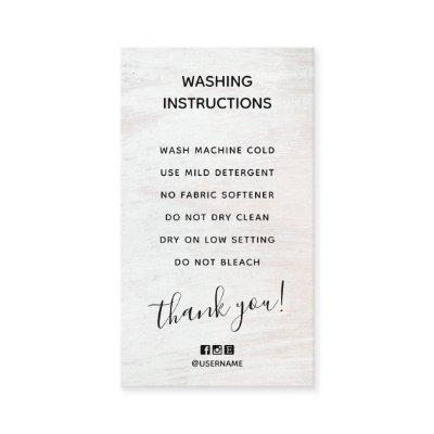 Simple Washing Instructions Wood