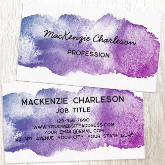 Simple Watercolor Paint Brushstroke Colorful