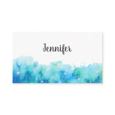 simple watercolor texture add your name  business