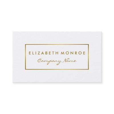 Simple White & Gold Foil Effect