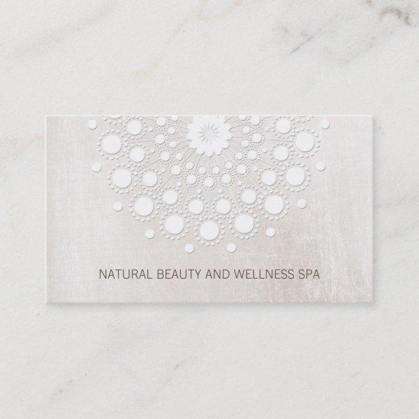 Simple White Mandala Beauty and Day Spa