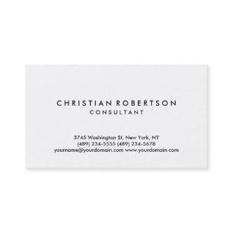 Simple White Plain Modern Consultant