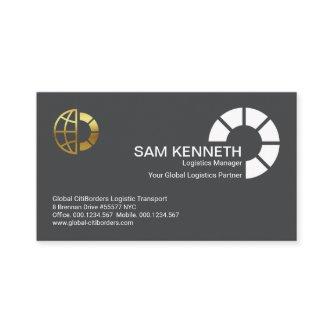 Simple White Semi Circle Logistics Transport